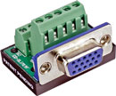 BTX CD-SLIM15F D-SUB HD 15 pin female, panel mount, screw terminal